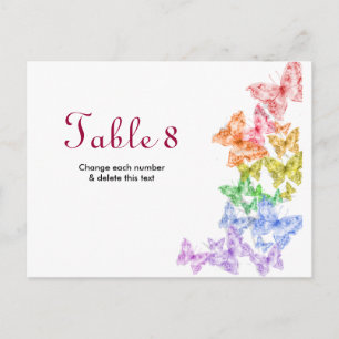 Gay Lesbische Trouwtafel Kaarten nummers Briefkaar
