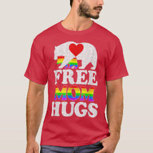 Gay LGBT Pride Mama Beer voor vrouwen Gratis Moede T-shirt