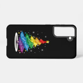 Gay LGBT Pride Rainbow Kerstboom Vrolijk Kerstfees Samsung Galaxy Hoesje (Achterkant horizontaal)