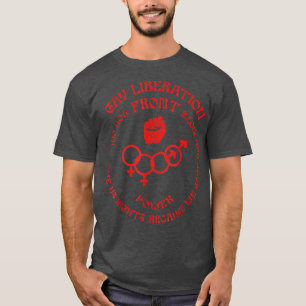 Gay Liberation Front Lesbian Queer Power LGBT Prid T-shirt