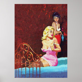 Gay Love Pulp Magazine Hoesje Art Poster