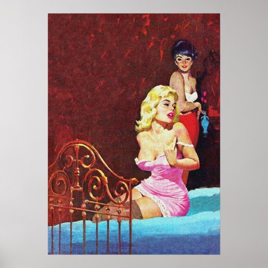 Gay Love  Pulp Magazine Hoesje Art Poster (Voorkant)