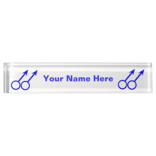 Gay Lovers Custom Desk Naambordje