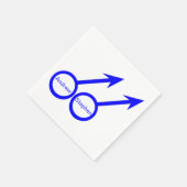 Gay Lovers Papier Napkins Servetten (Hoek)