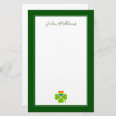 Gay Lucky Clover Briefpapier (Voorkant / Achterkant)