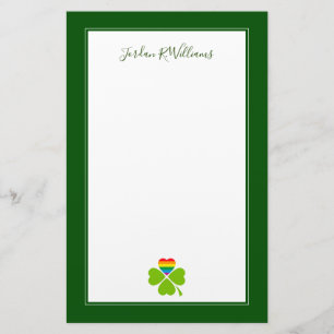 Gay Lucky Clover Briefpapier
