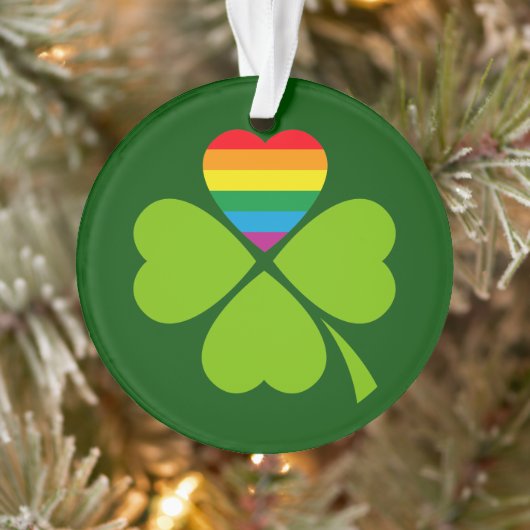 Gay Lucky Clover Ornament (Boom)