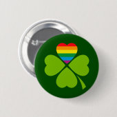 Gay Lucky Clover Ronde Button 5,7 Cm (Voorkant /achterkant)