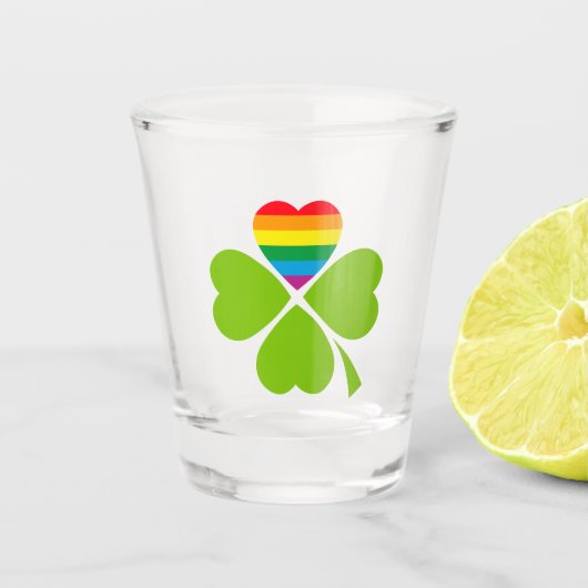 Gay Lucky Clover Shot Glas (Voorkant)