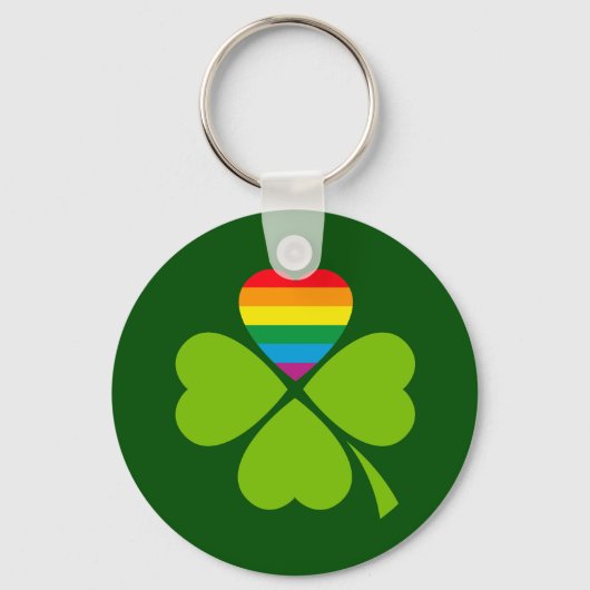 Gay Lucky Clover Sleutelhanger (Voorkant)