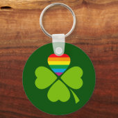 Gay Lucky Clover Sleutelhanger (Voorkant)