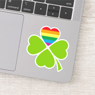Gay Lucky Clover Sticker