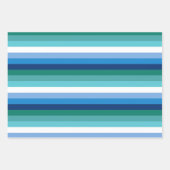 Gay Male Pride Flag (Azure) Inpakpapier Vel (Voorkant 3)