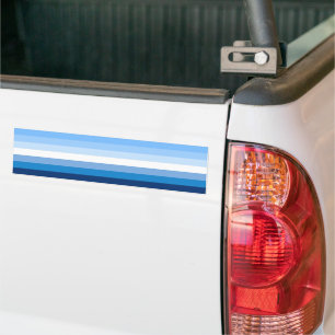Gay Male Pride Flag (blauw) Bumpersticker