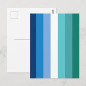 Gay Male Pride Flag Briefkaart (Voorkant / Achterkant)