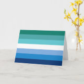 Gay Male Pride Flag Kaart (Gele Bloem)
