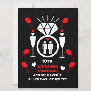 Gay Mannen 10th Wedding Jubileum