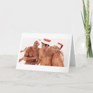 Gay Mannen Kerstfeest!! Feestdagen Kaart