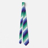 Gay Mannen Pride, Striped Print, LGBTQ PRIDE Stropdas (Achterkant)