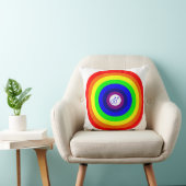 Gay Mannen Round Rainbow Pillow Kussen (Stoel)