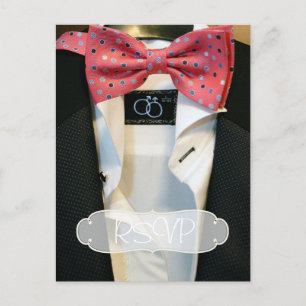 Gay Mannen Wedding Invitation RSVP met foto Uitnodiging Briefkaart