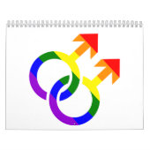 Gay mannetjesregenboog kalender (Hoes)