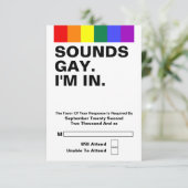 Gay Mariage Sonne Gay Im Dans RSVP (Debout devant)
