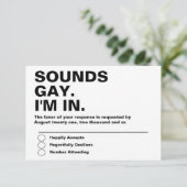Gay Mariage Sonne Gay Im Dans RSVP (Debout devant)
