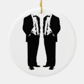 Gay Marriage Keramisch Ornament (Achterkant)