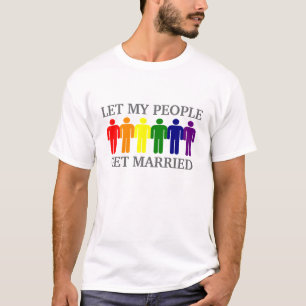 Gay Marriage Laat mijn mensen trouwen T-shirt