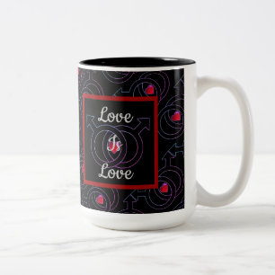 Gay Marriage Personalized Love is Love Black Mok