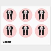 Gay Marriage Ronde Sticker (Vel)