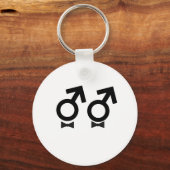 Gay Marriage T-shirt Sleutelhanger (Voorkant)