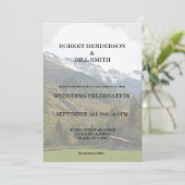 Gay Mr & Mr. Rustic mountain Faire-part de mariage (Debout devant)