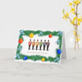 Gay Nutcracker Soldiers Holiday Kaart (Gele Bloem)