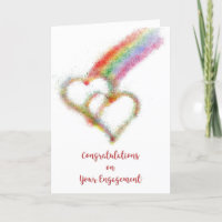 Gay of Lesbian Couple Verloving Gefeliciteerd