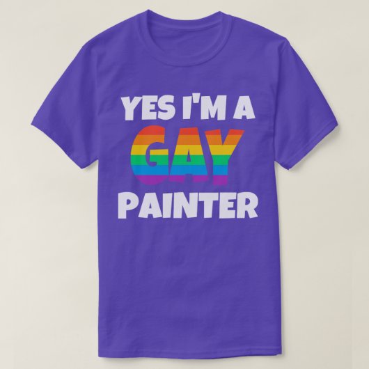 Gay Painter T-shirt (Design voorkant)