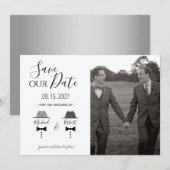 Gay Photo Wedding Save The Date (Voorkant / Achterkant)