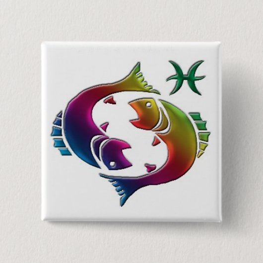 Gay Pisces Button (Voorkant)