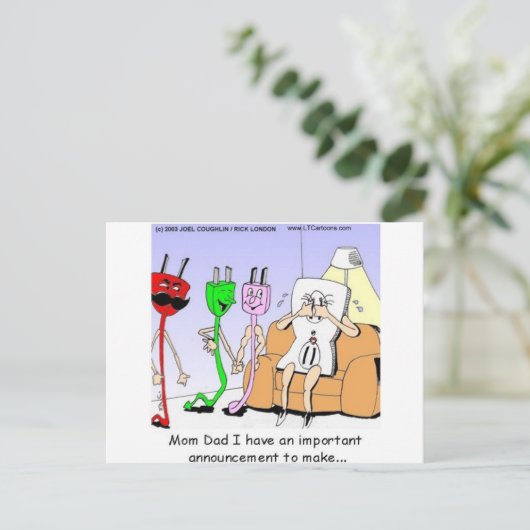 Gay Plug Funny Gifts T - shirts Mokken Kaarten enz (Staand voorkant)