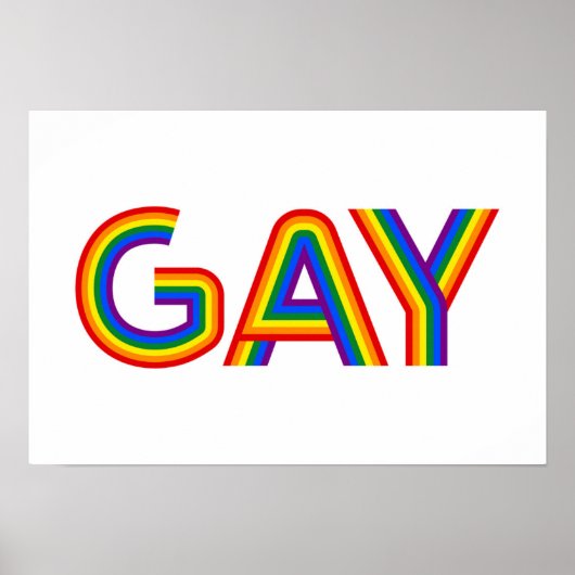 GAY POSTER (Voorkant)