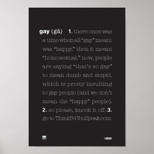 Gay Poster (Voorkant)