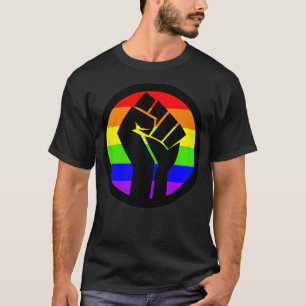 Gay Power Gay Pride Rainbow Fist T-shirt