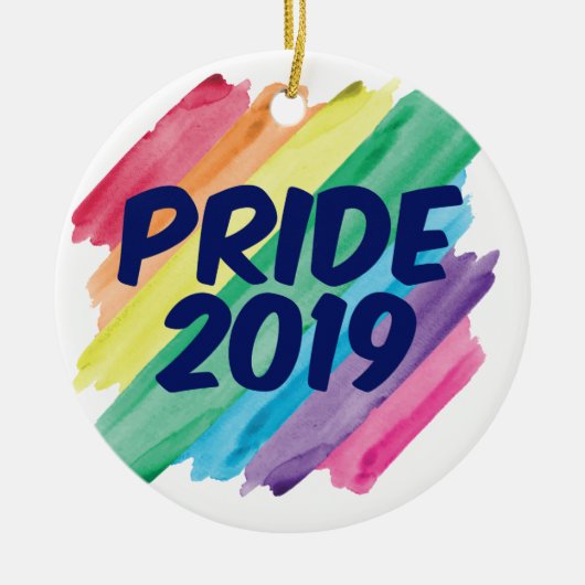 Gay Pride 2019 Keramisch Ornament (Voorkant)