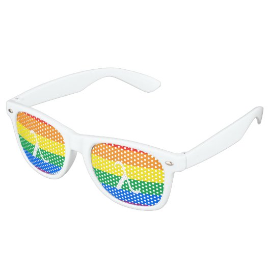 Gay Pride-activisme Retro Zonnebril (Gekanteld)