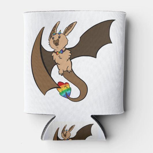Gay Pride Bat Dragon Blikjeskoeler (Voorkant)