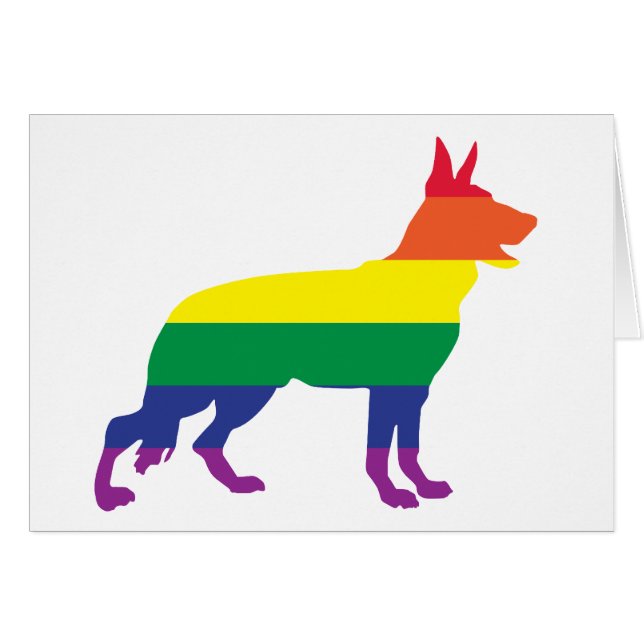 Gay pride berger allemand (Devant horizontal)