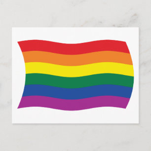 Gay Pride Beweging Vlag Postkaart