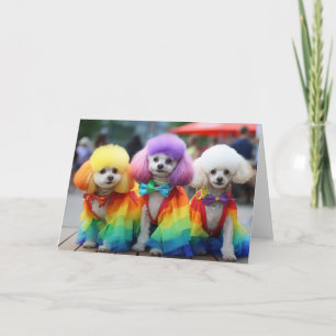 Gay Pride Bichon Frisse honden Kaart