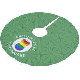 Gay Pride Black Angel Flag Kerstmis Gepersonalisee Kerstboom Rok